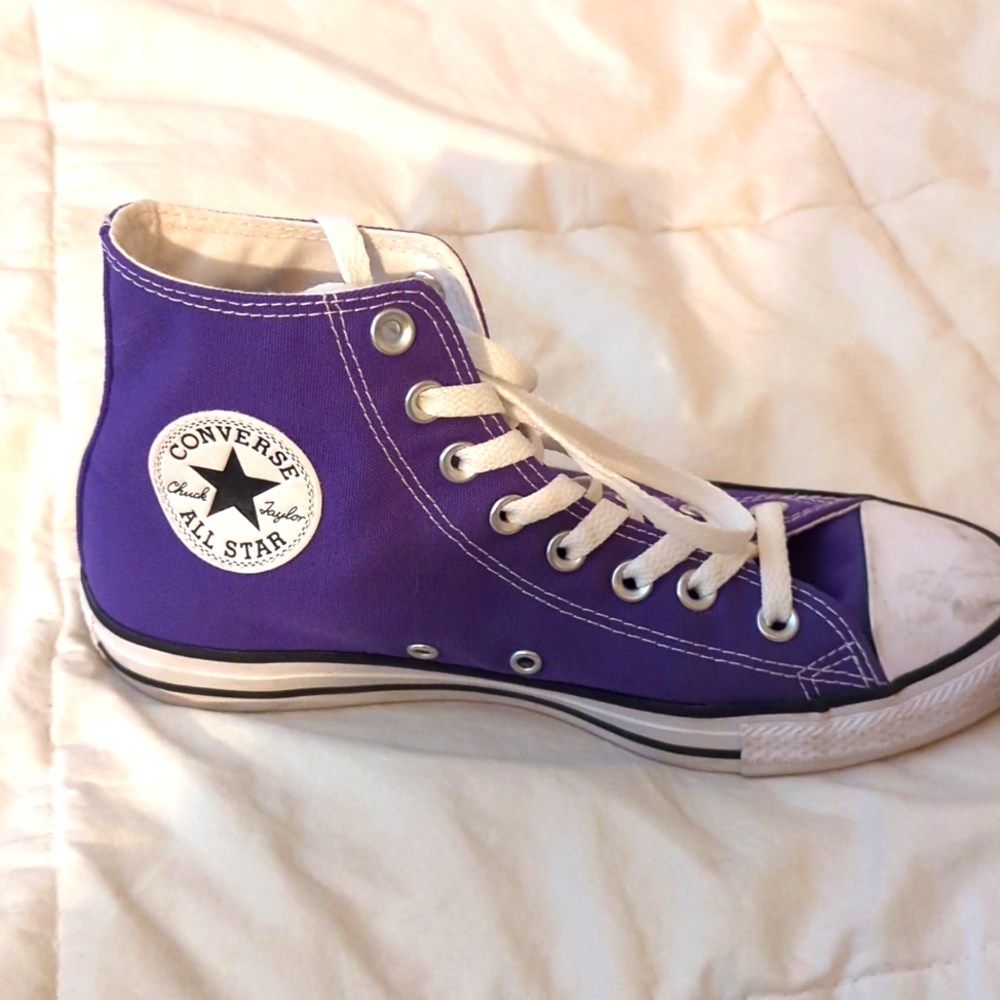 Purple High Tops Converse